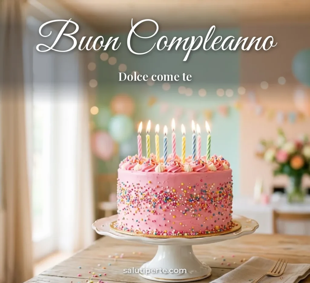 Torta rosa con decorazioni