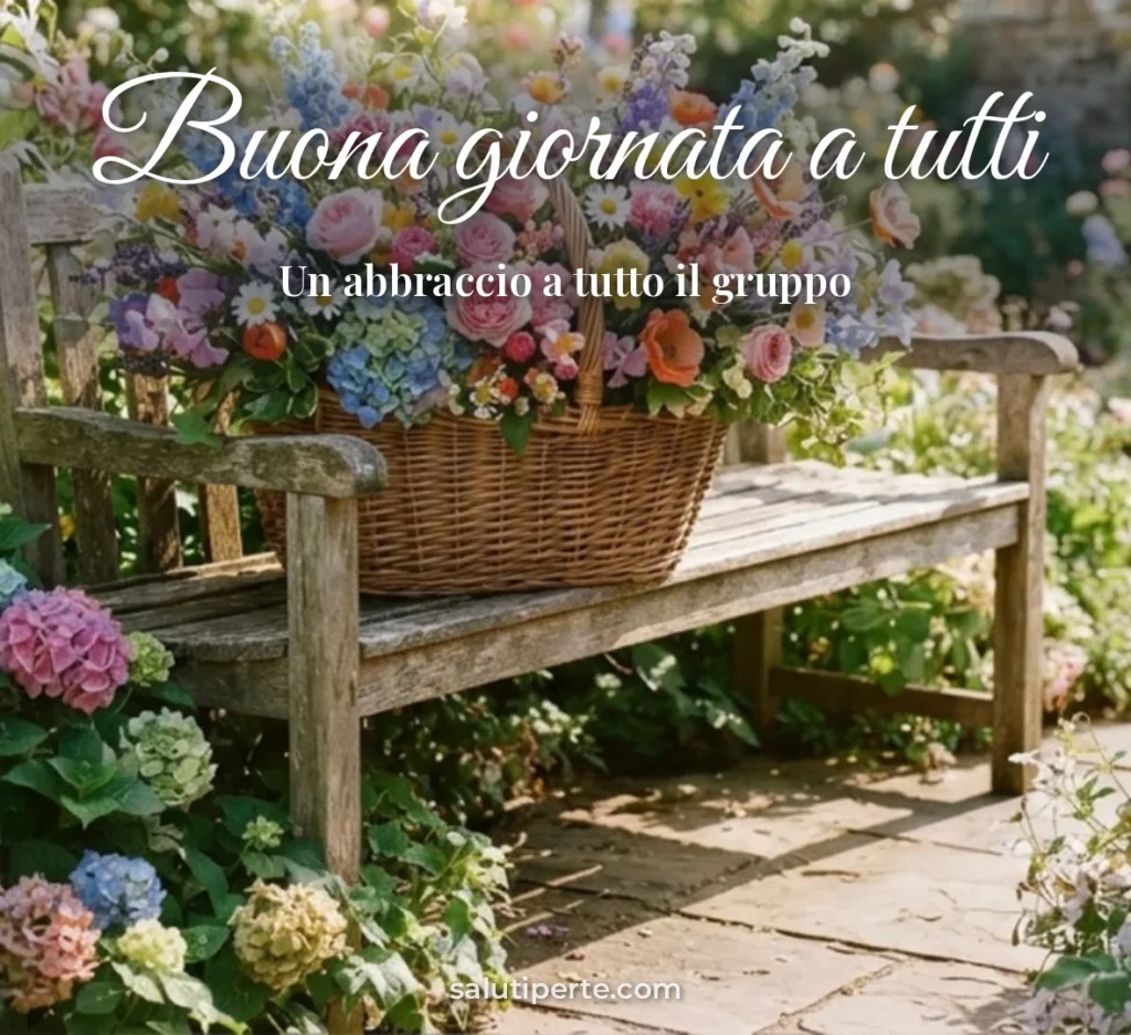 Mazzo di fiori colorati in un cesto