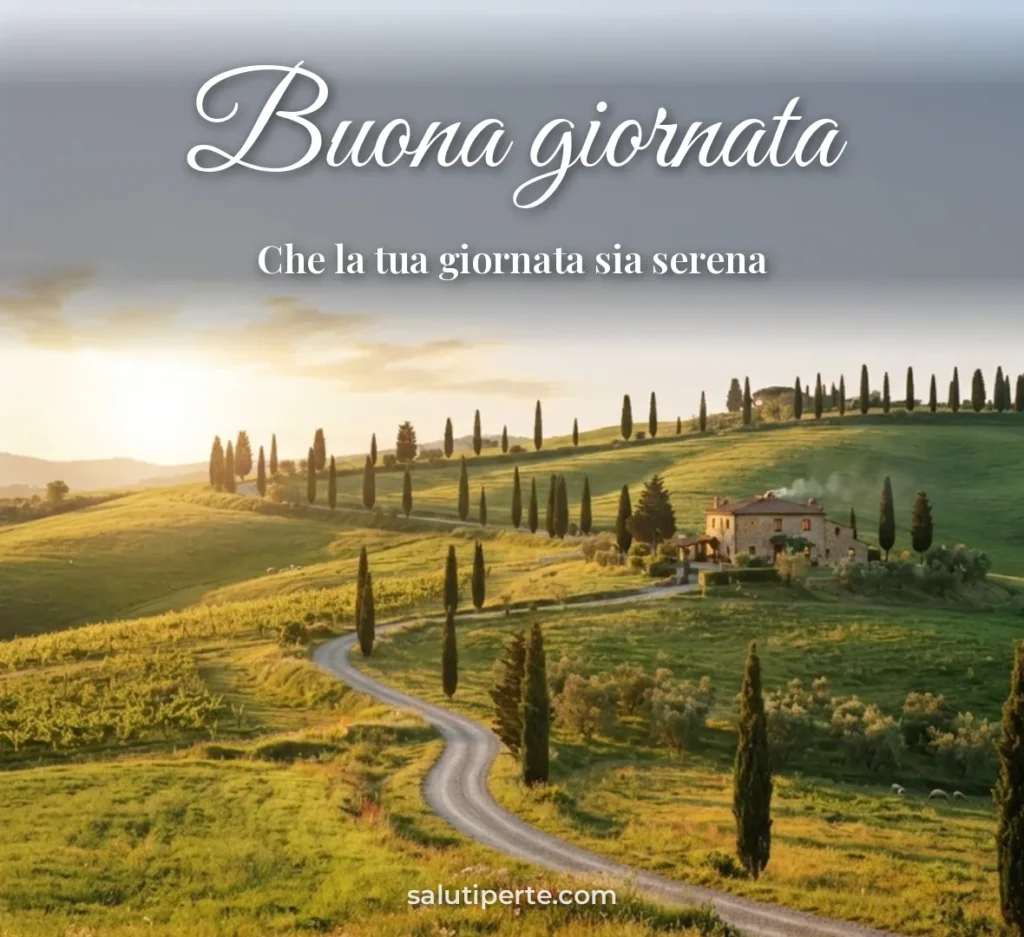 Colline toscane con cipressi