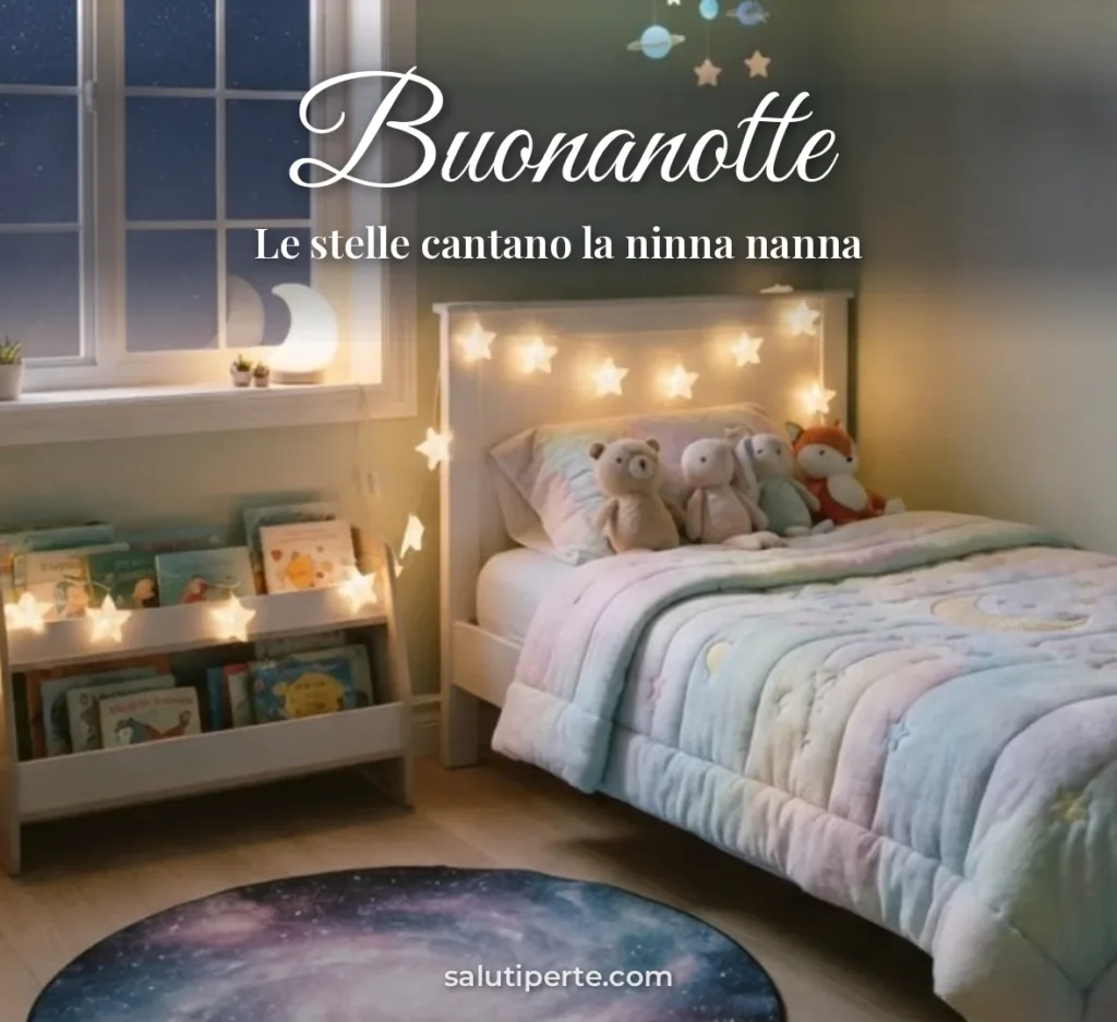 Cameretta con luci a forma di stella