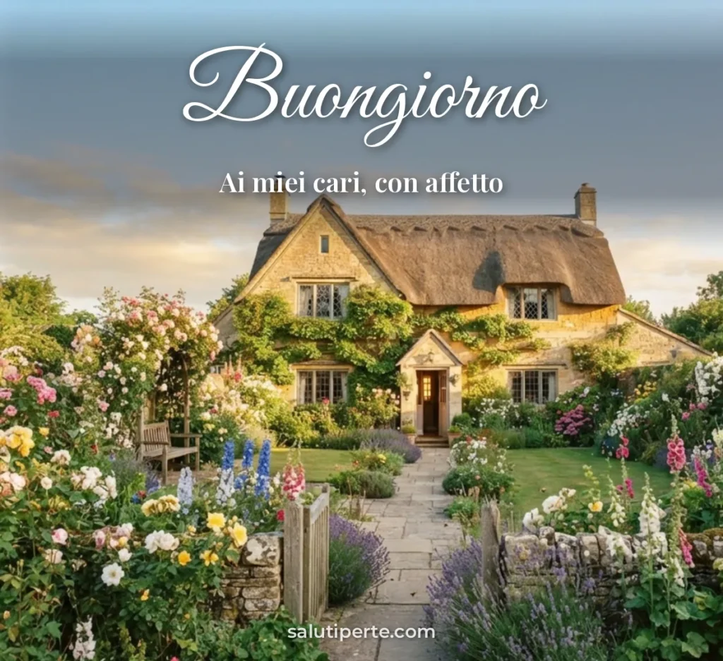 Casa di campagna con giardino fiorito