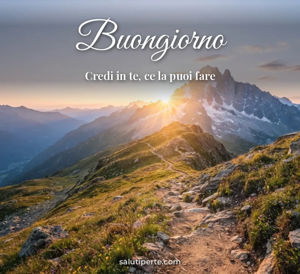 Sentiero di montagna verso la cima