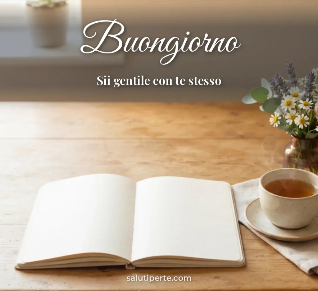 Tazza e quaderno con fiori