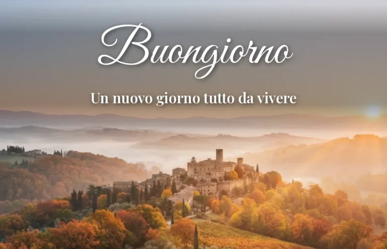 Alba d'ottobre sulle colline