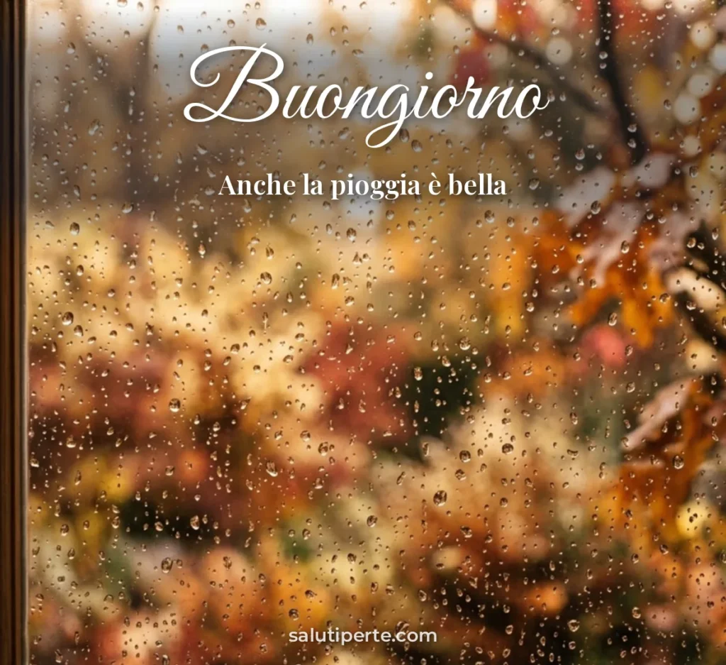 Pioggia sul vetro