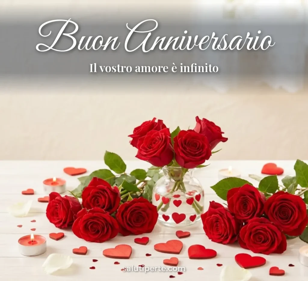 Rose rosse e cuori
