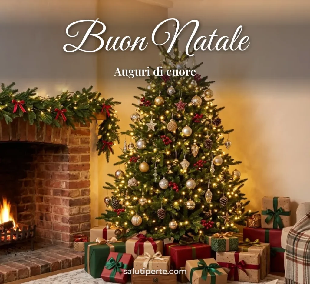 Albero di Natale con luci