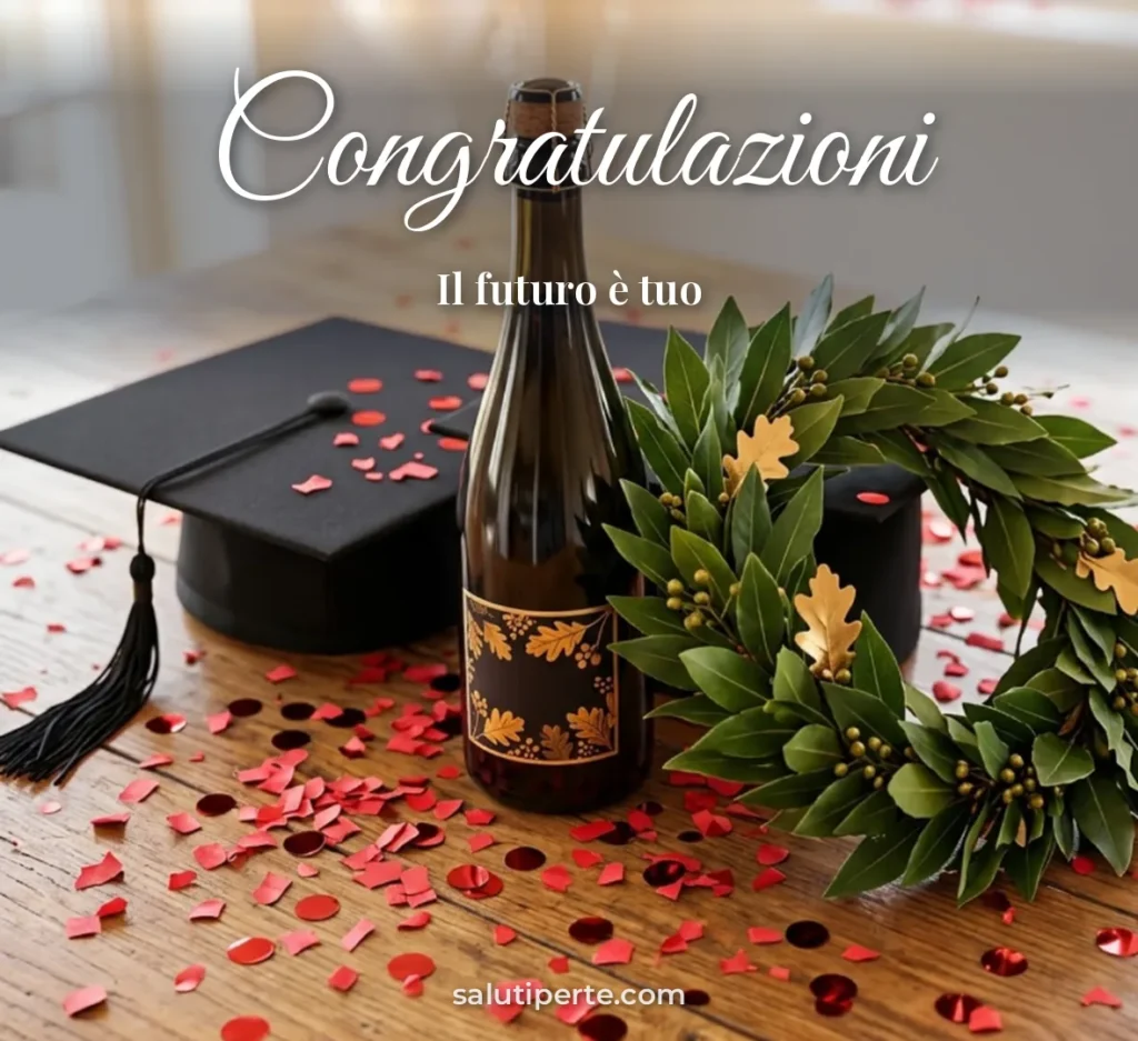 Coriandoli rossi per la laurea