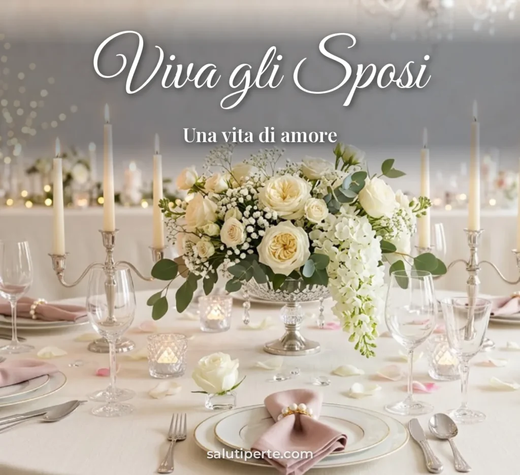 Tavola di nozze elegante