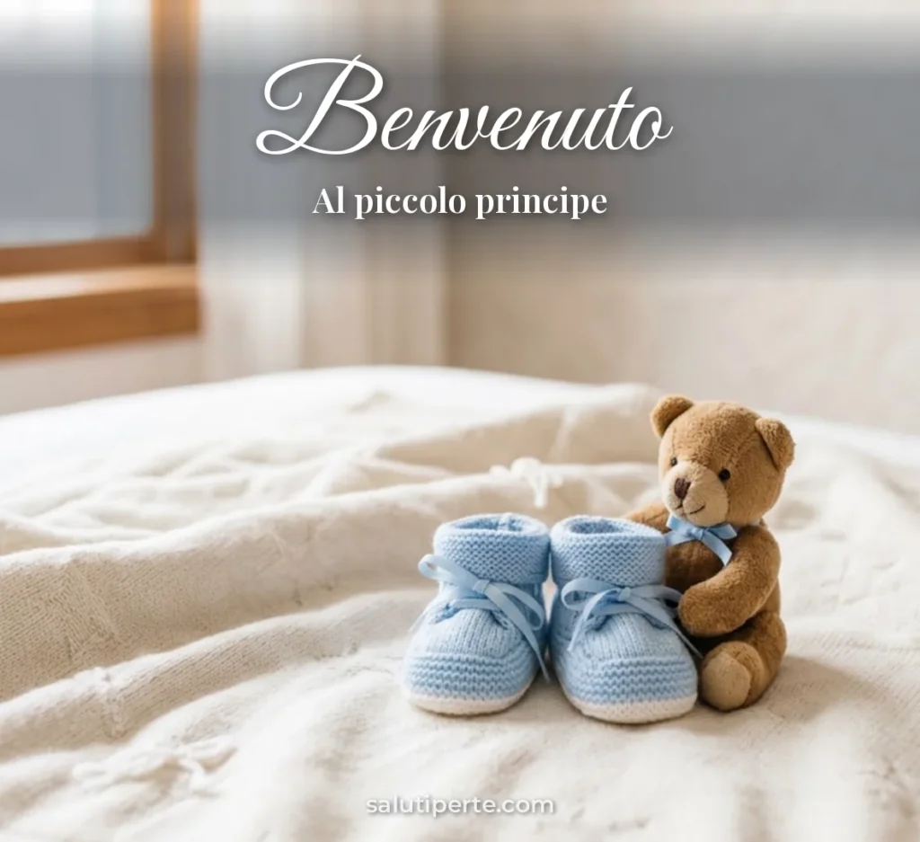 Scarpine azzurre da neonato