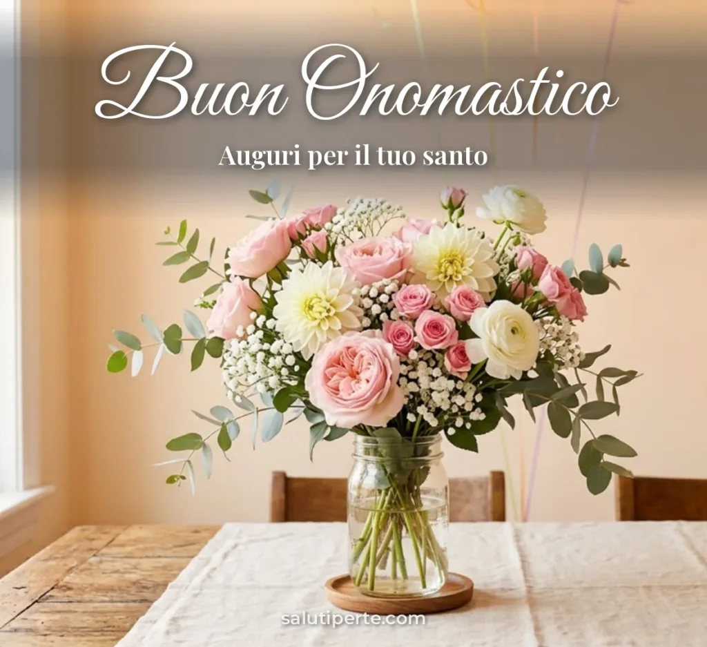 Mazzo di fiori per onomastico